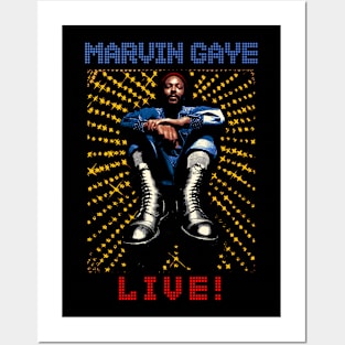 Marvin Gaye Live Posters and Art